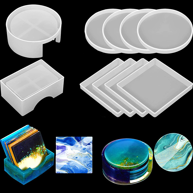 Silicone Epoxy Resin Molds Set - 5 шт./компл. подставки для чашек из