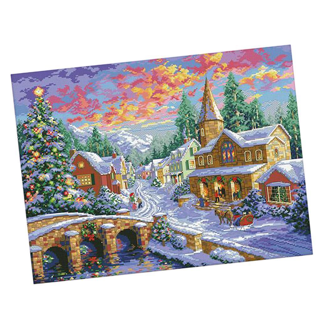Cross Stitch Stamped Kits Beginners - Набор для вышивания крестиком DIY: 11CT,
