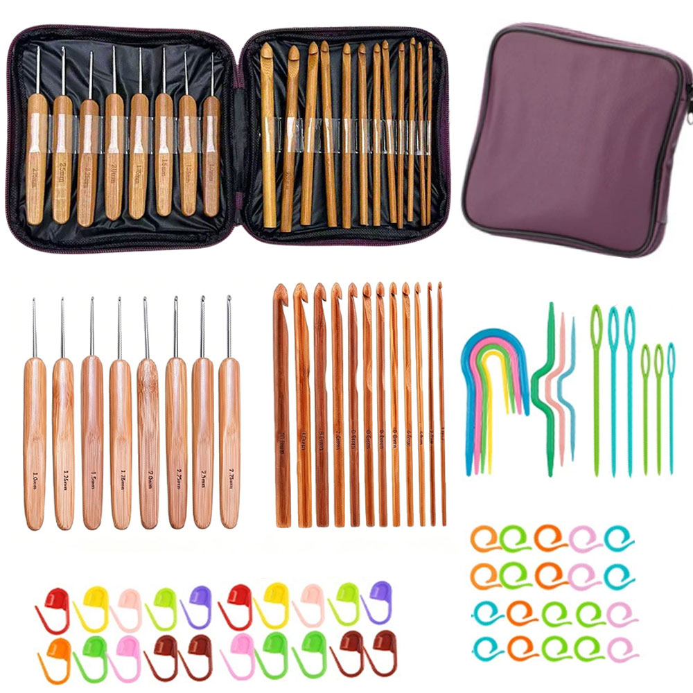 Craft Tools - Набор из 74 бамбуковых крючков для