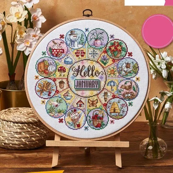 Cross Stitch Stamped Kits Beginners - [CC4270 - Счастливого Нового Года] Набор