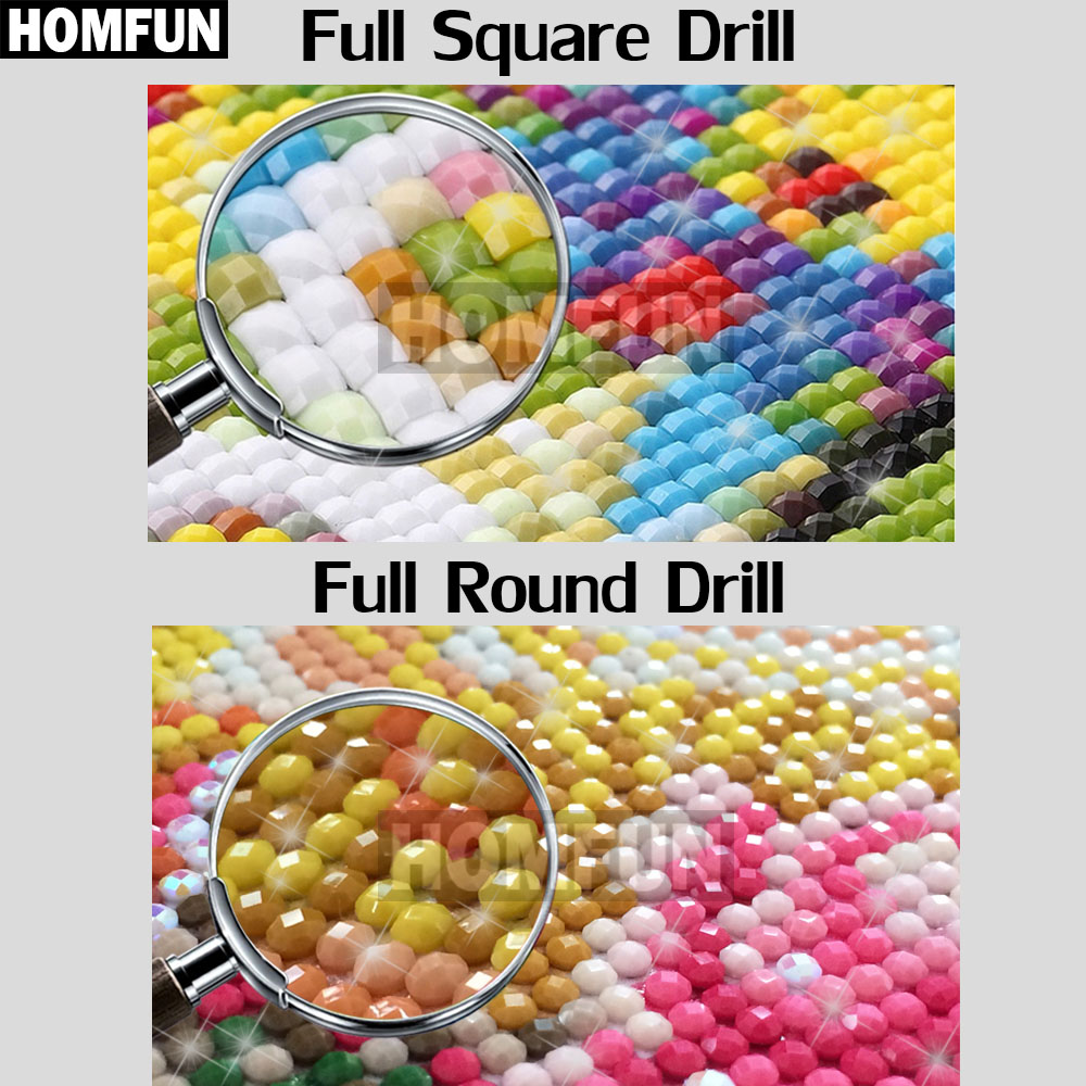 Алмазная 5D картина HOMFUN, по – обзор и цена 5D Diamond Painting Kit Full Drill