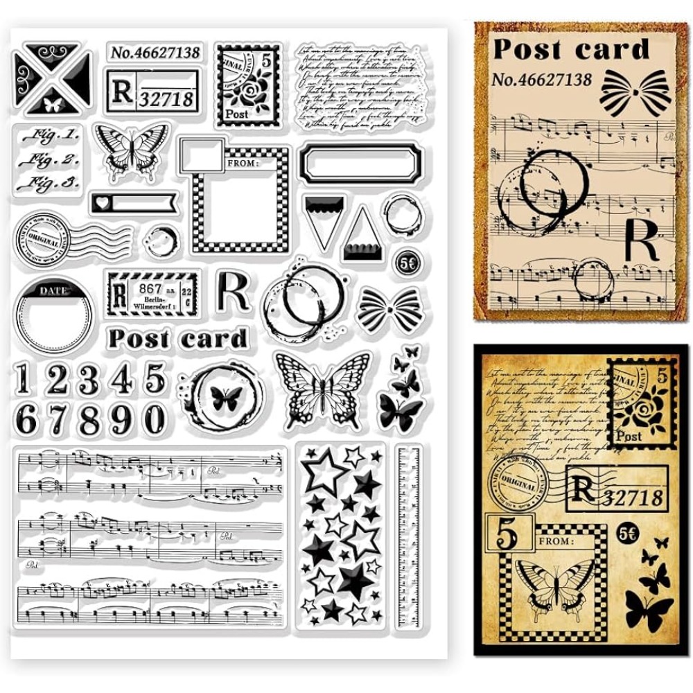 Почтовые чистые штампы с разли – обзор и цена Clear Silicone Stamps For Card Making
