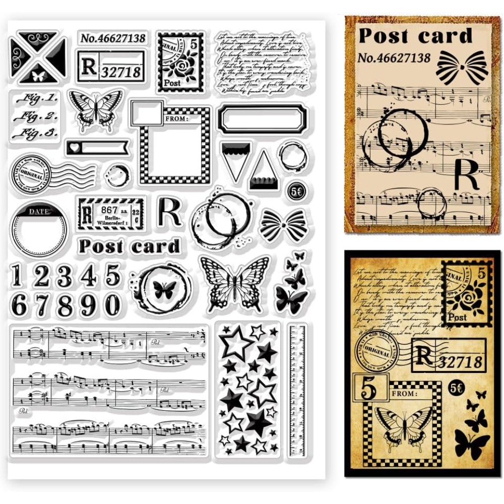 Почтовые чистые штампы с разли – обзор и цена Clear Silicone Stamps For Card Making