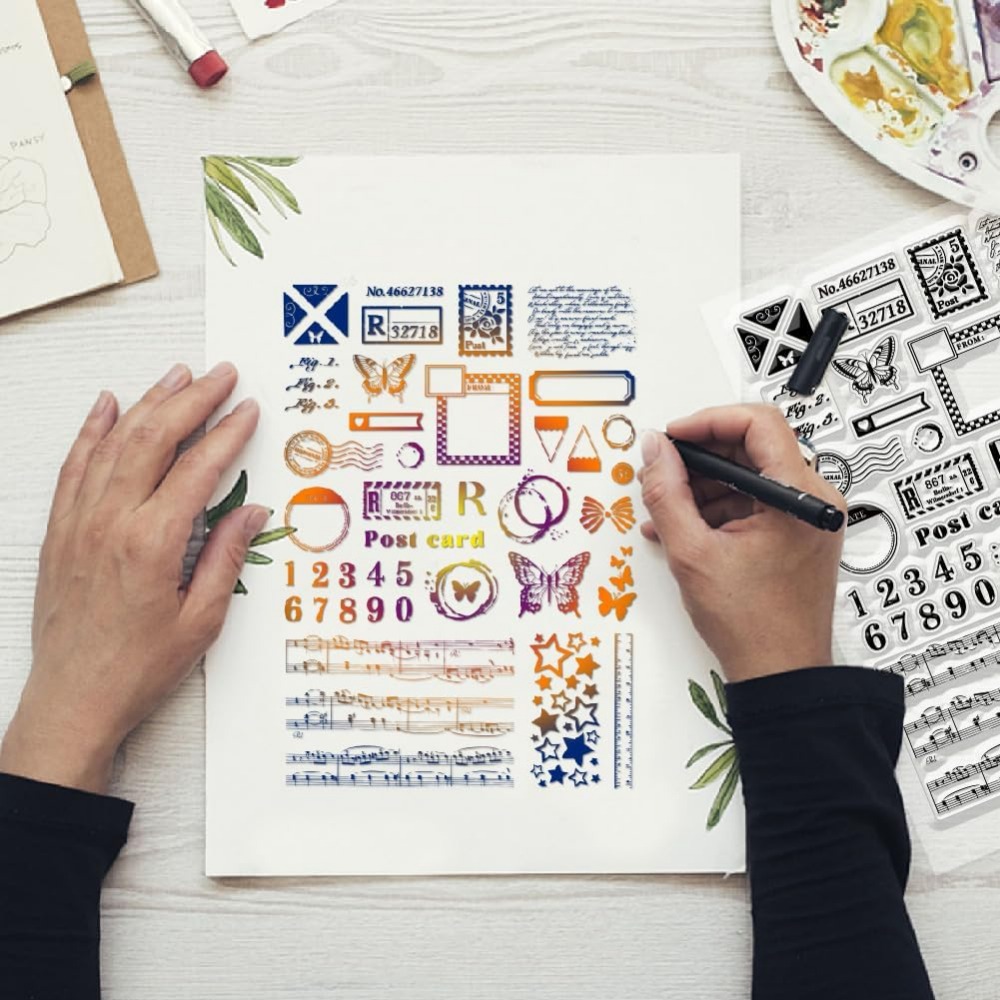 Почтовые чистые штампы с разли – обзор и цена Clear Silicone Stamps For Card Making