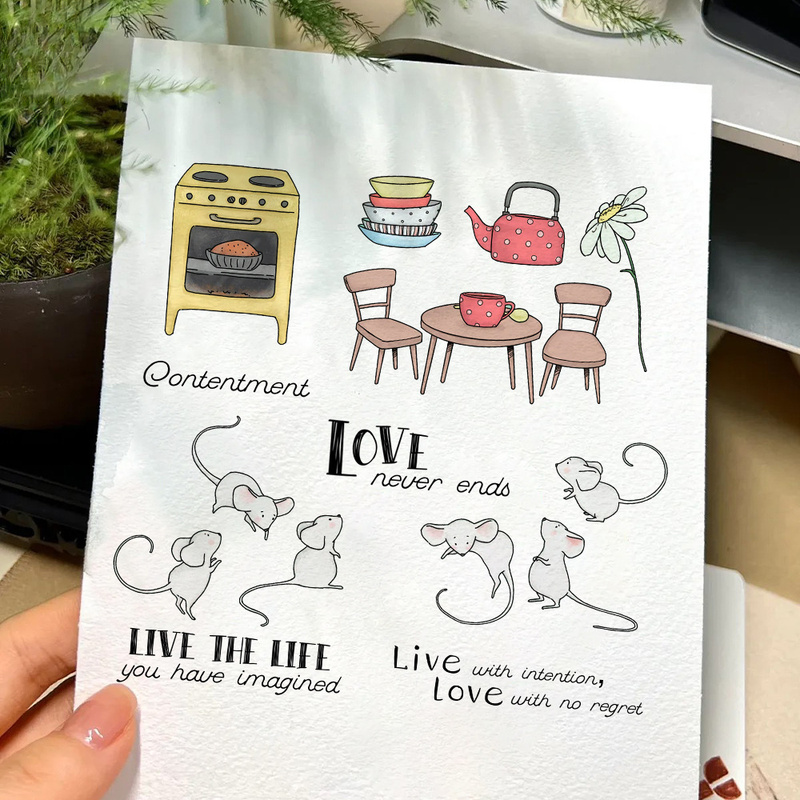 Прозрачный штамп Suncraft Litt – обзор и цена Clear Silicone Stamps For Card Making