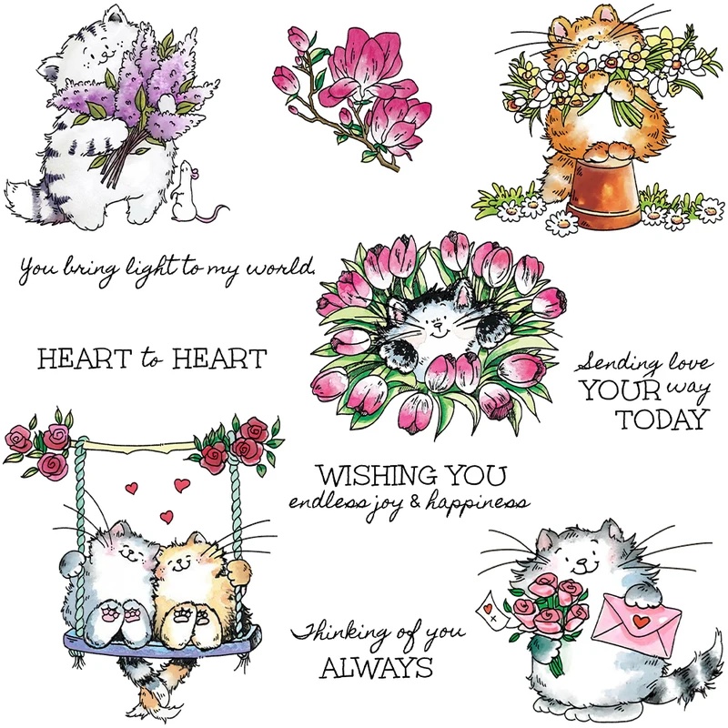 Прозрачный штамп Suncraft с ми – обзор и цена Clear Silicone Stamps For Card Making