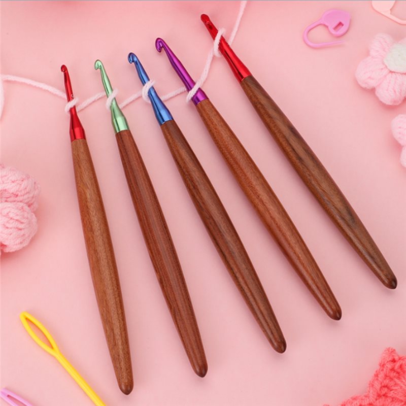 Эргономичные крючки для вязани – обзор и цена Wooden Crochet Hooks Ergonomic Handle