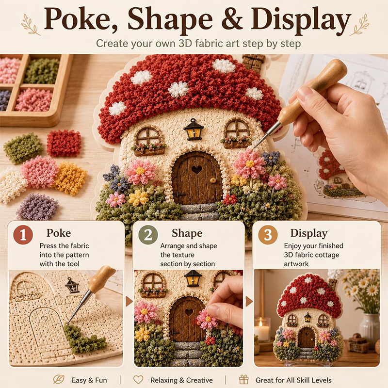 Набор для рукоделия «3D Домик- – обзор и цена Embroidery