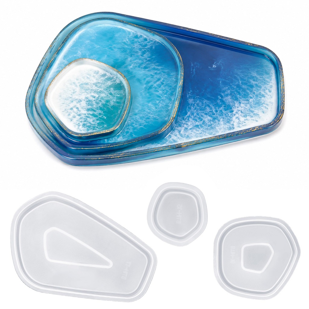 Набор из 3 силиконовых форм дл – обзор и цена Silicone Epoxy Resin Molds Set