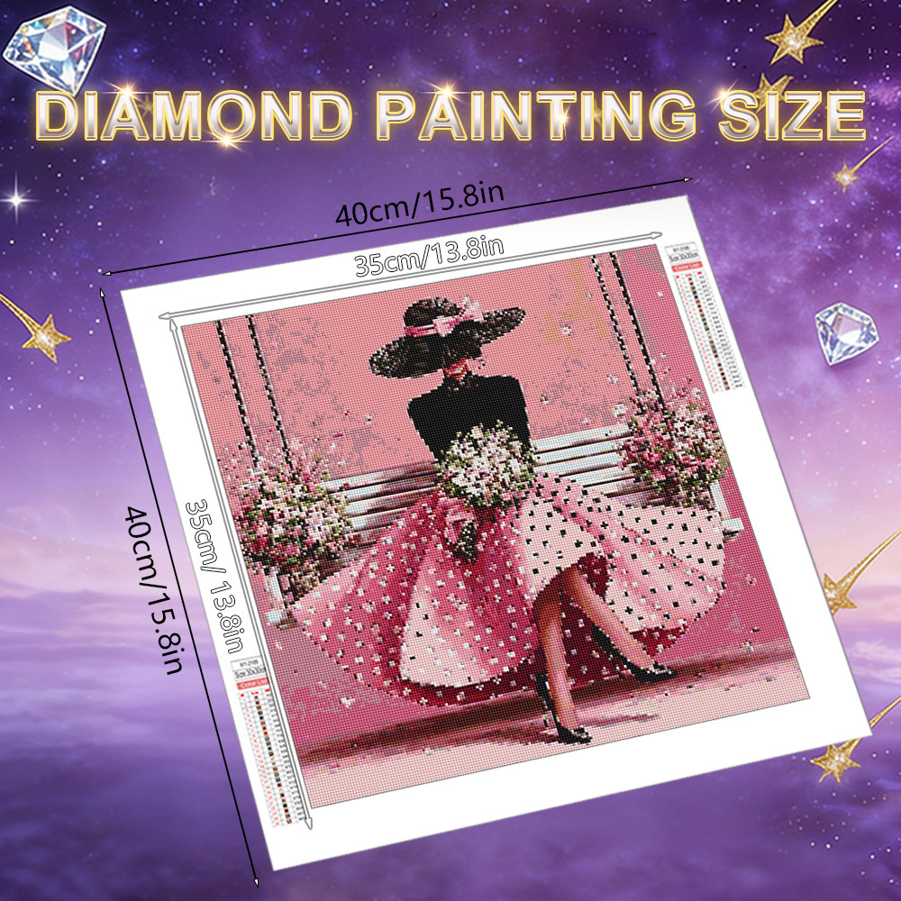 Алмазная мозаика HUACAN: Женск – обзор и цена 5D Diamond Painting Kit Full Drill