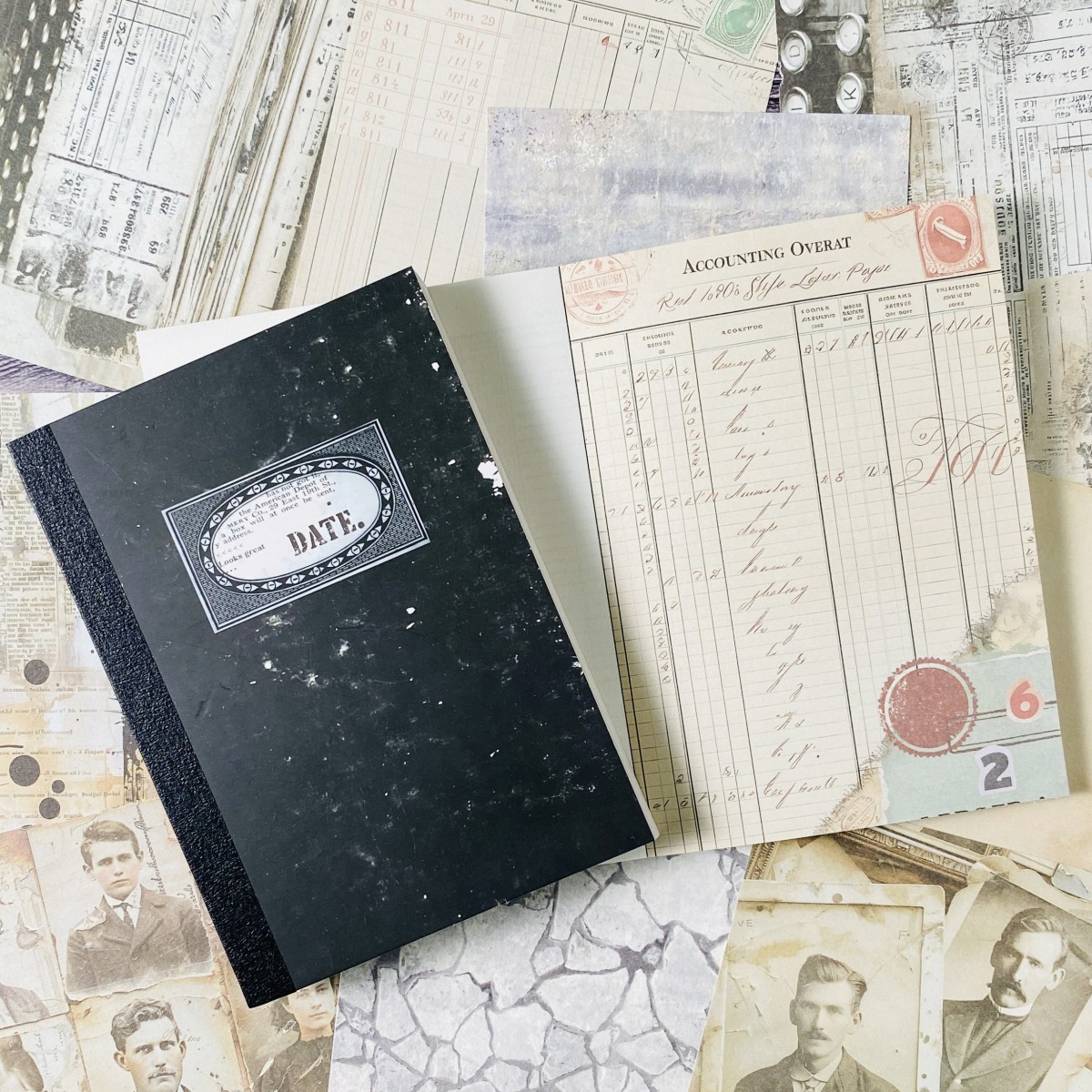100 листов, винтажный набор бу – обзор и цена Vintage Junk Journal Scrapbooking Paper
