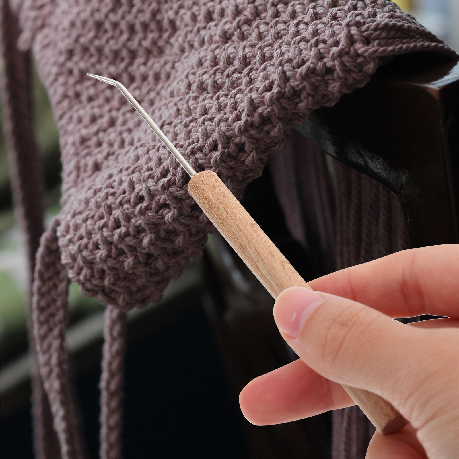 1 шт. Изысканные эргономичные  – обзор и цена Wooden Crochet Hooks Ergonomic Handle