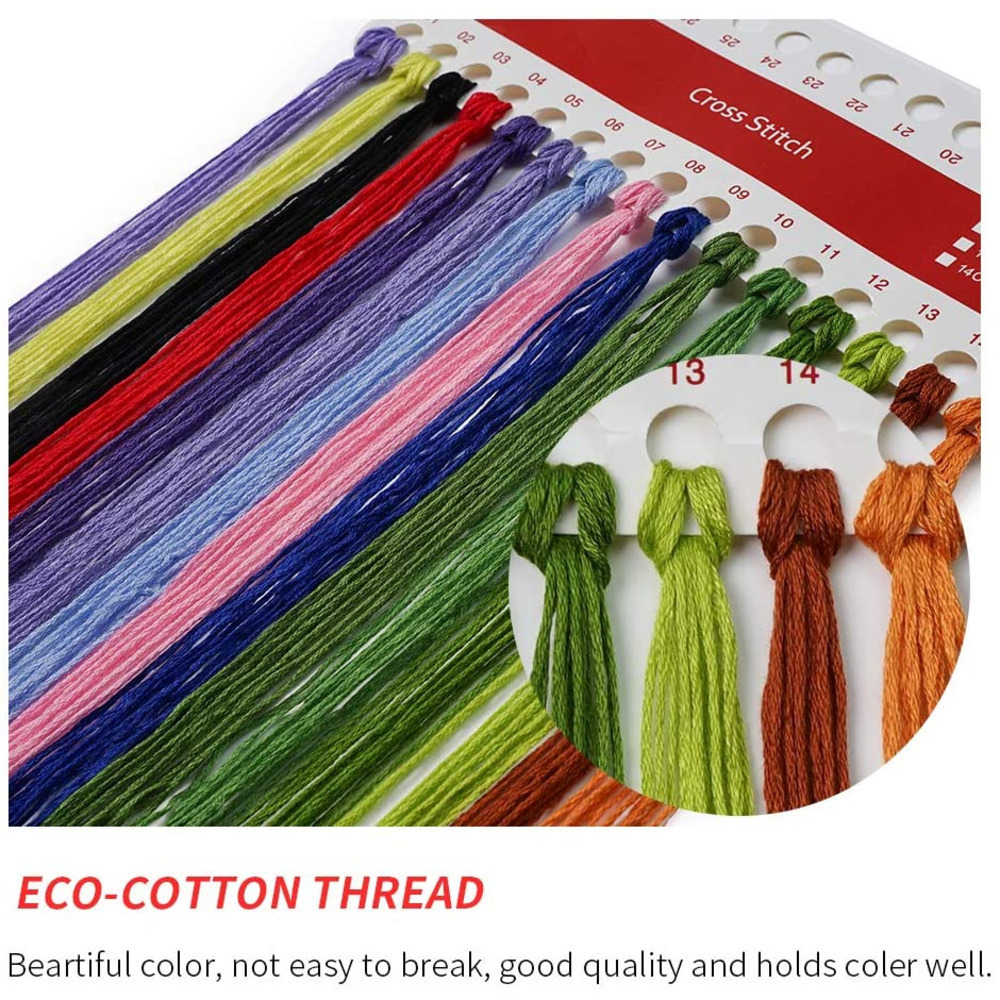 Пейзаж Ван Гог DIY Вишивка хре – обзор и цена Cotton Embroidery Thread Skeins